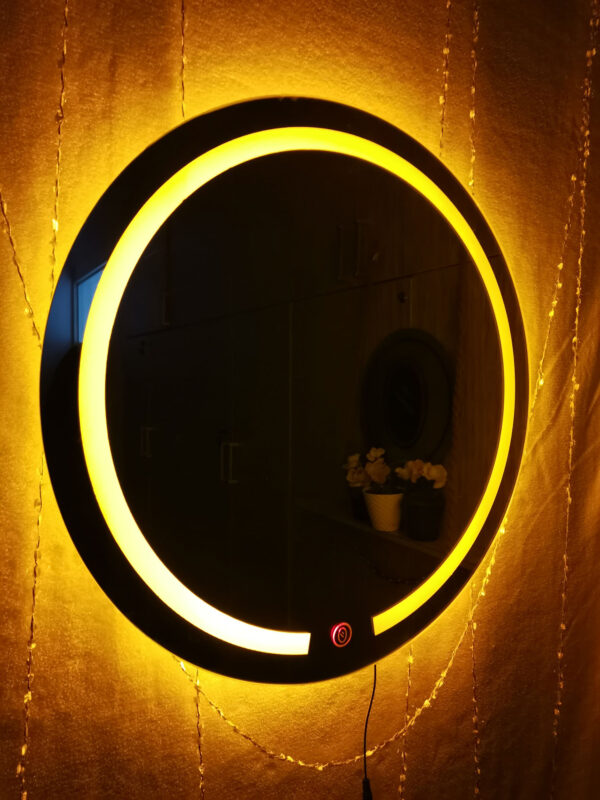آینه-بکلایت-گرد-زرد-(BM60.60-01X002YT0)